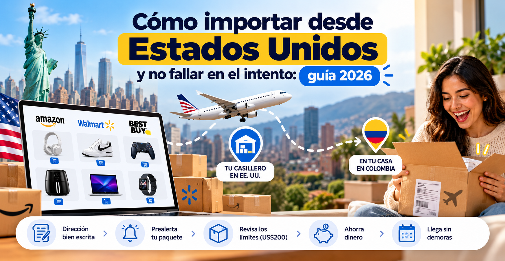 Cómo importar desde Estados Unidos y no fallar en el intento: guía 2026